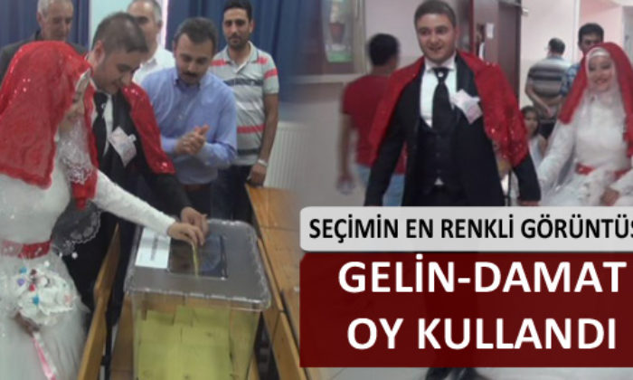 Düğüne Ara Verip Oy Kullanmaya Geldiler