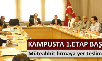 Kuzey Kampusunda Müteahhit Firmaya Yer Teslimi Yapıldı