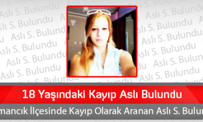 18 Yaşındaki Kayıp Aslı Bulundu