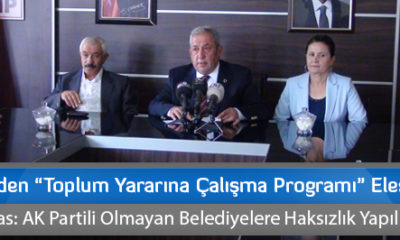 CHP’den “Toplum Yararına Çalışma Programı” Eleştirisi