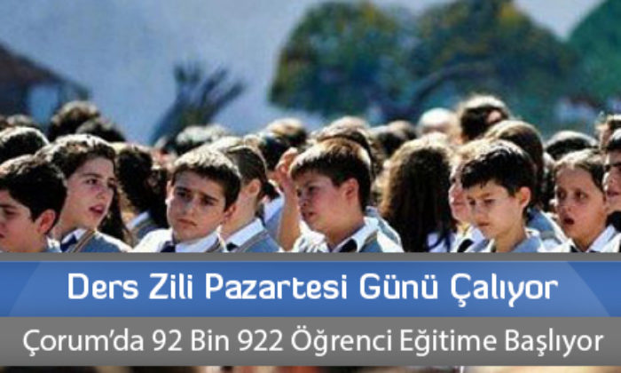 Ders Zili Pazartesi Günü Çalıyor