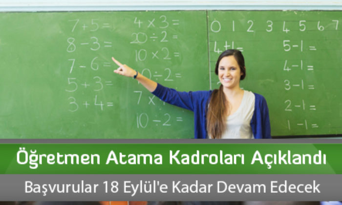 Öğretmen Atama Kadroları Açıklandı
