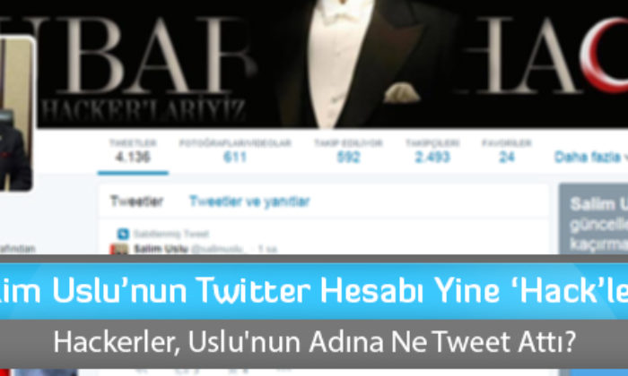 Salim Uslu’nun Twitter Hesabı Yine ‘Hack’lendi