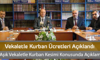 Vekaletle Kurban Ücretleri Açıklandı