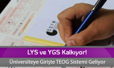 LYS ve YGS Kalkıyor!