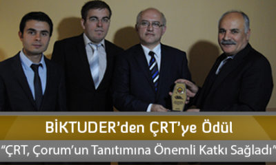 BİKTUDER’den ÇRT’ye Ödül