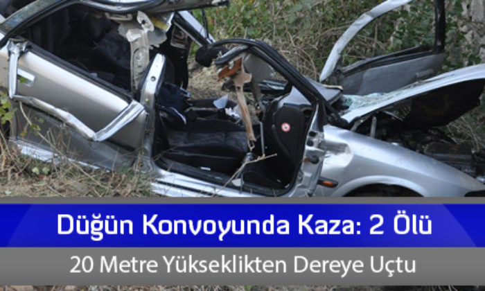 Düğün Konvoyunda Kaza: 2 Ölü