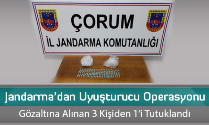 Jandarma’dan Uyuşturucu Operasyonu
