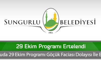29 Ekim Programı Ertelendi