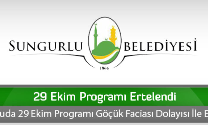 29 Ekim Programı Ertelendi