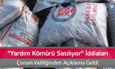 “Yardım Kömürü Satılıyor” İddiaları