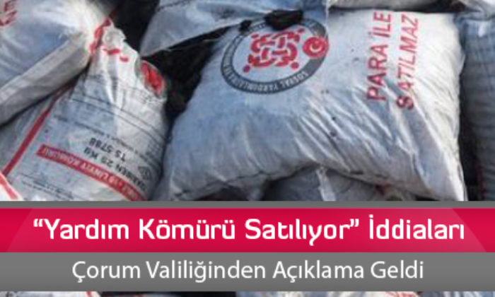 “Yardım Kömürü Satılıyor” İddiaları