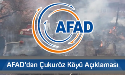 AFAD’dan Çukuröz Köyü Açıklaması