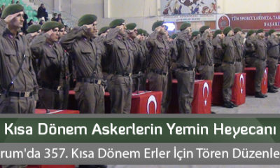 Kısa Dönem Askerlerin Yemin Heyecanı