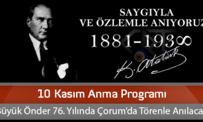 10 Kasım Anma Programı