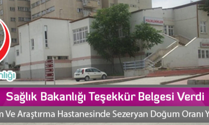 Sağlık Bakanlığı Teşekkür Belgesi Verdi