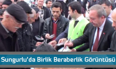 Sungurlu’da Birlik Beraberlik Görüntüsü