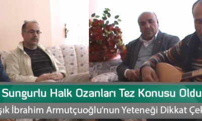 Sungurlu Halk Ozanları Tez Konusu Oldu