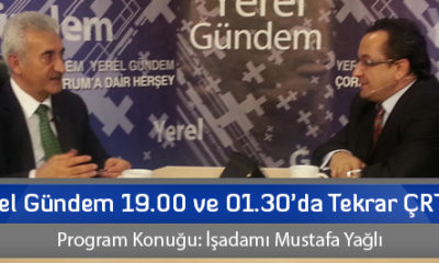 Yerel Gündem 19.00 ve 01:30’da Tekrar ÇRT’de