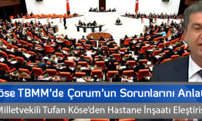 Köse TBMM’de Çorum’un Sorunlarını Anlattı
