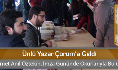 Ünlü Yazar Çorum’a Geldi
