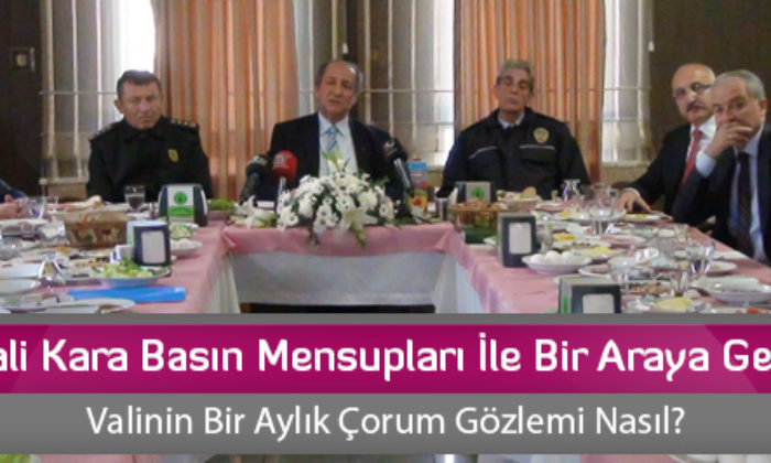 Vali Kara Basın Mensupları İle Bir Araya Geldi