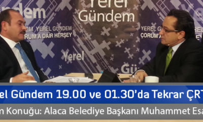 Yerel Gündem 19.00 ve 01.30’da Tekrar ÇRT’de