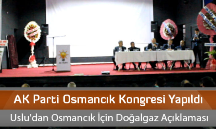 AK Parti Osmancık Kongresi Yapıldı
