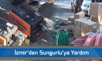 İzmir’den Sungurlu’ya Yardım