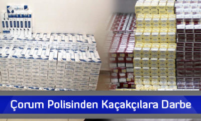 Çorum Polisinden Kaçakçılara Darbe