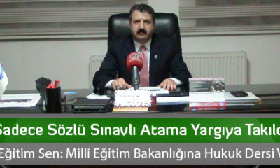 Sadece Sözlü Sınavlı Atama Yargıya Takıldı