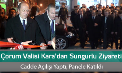 Çorum Valisi Kara’dan Sungurlu Ziyareti