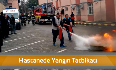 Hastanede Yangın Tatbikatı