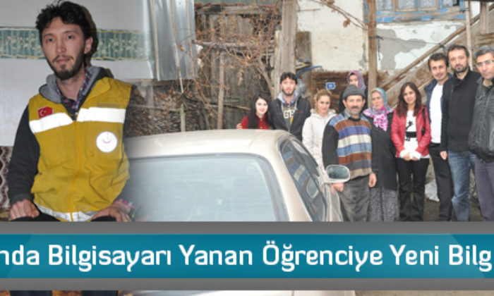 Yangında Bilgisayarı Yanan Öğrenciye Yeni Bilgisayar