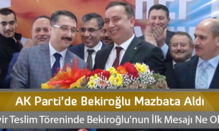 AK Parti’de Bekiroğlu Mazbata Aldı