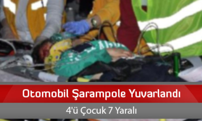 Otomobil Şarampole Yuvarlandı