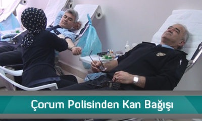 Çorum Polisinden Kan Bağışı