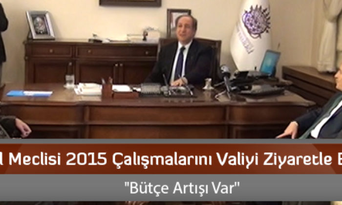 İl Genel Meclisi 2015 Çalışmalarını Valiyi Ziyaretle Başlattı