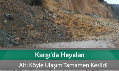 Kargı’da Heyelan