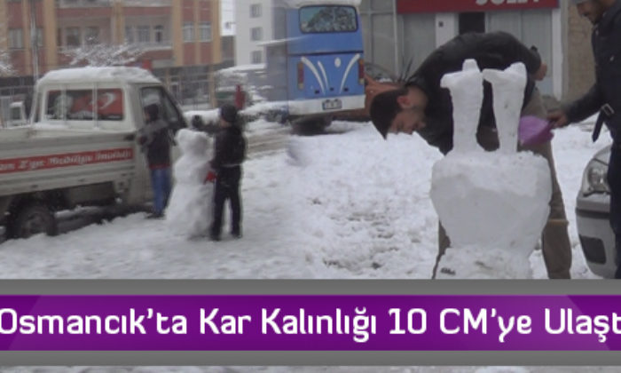Osmancık’ta Kar Kalınlığı 10 CM’ye Ulaştı