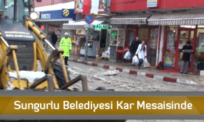 Sungurlu Belediyesi Kar Mesaisinde