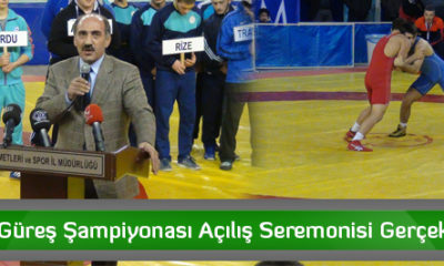 Türkiye Güreş Şampiyonası Açılış Seremonisi Gerçekleştirildi