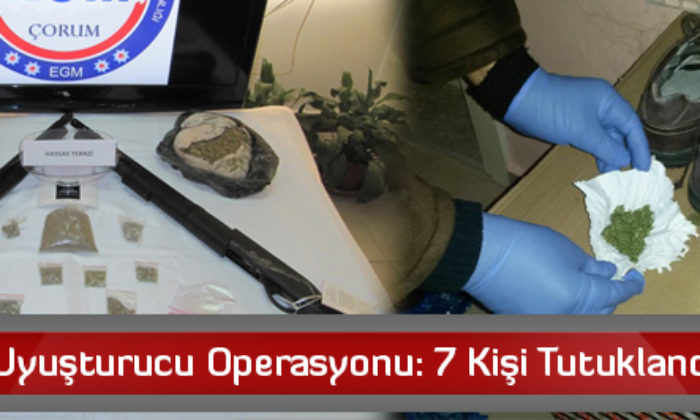 Uyuşturucu Operasyonu: 7 Kişi Tutuklandı