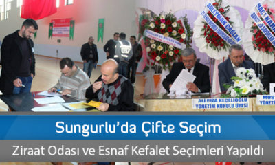 Sungurlu’da Çifte Seçim