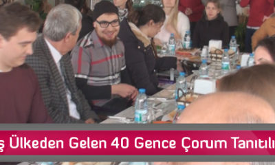 Beş Ülkeden Gelen 40 Gence Çorum Tanıtılıyor