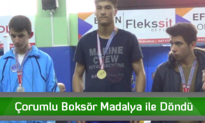 Çorumlu Boksör Madalya ile Döndü