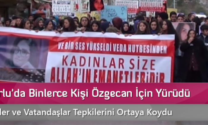 Sungurlu’da Binlerce Kişi Özgecan İçin Yürüdü