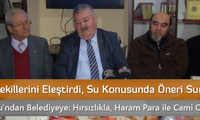 Milletvekillerini Eleştirdi, Su Konusunda Öneri Sundu