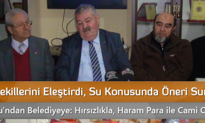 Milletvekillerini Eleştirdi, Su Konusunda Öneri Sundu