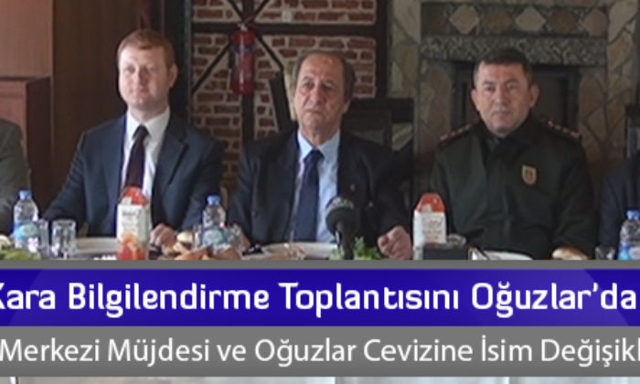 Vali Kara Bilgilendirme Toplantısını Oğuzlar’da Yaptı
